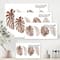 Designart - Tropical Monstera and Palm Leaf In Terracotta - Traditional Canvas Wall Art Print